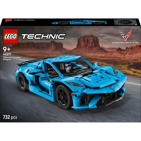 LEGO® Technic Chevrolet Corvette Stingray Blue Car Model Kit 42217