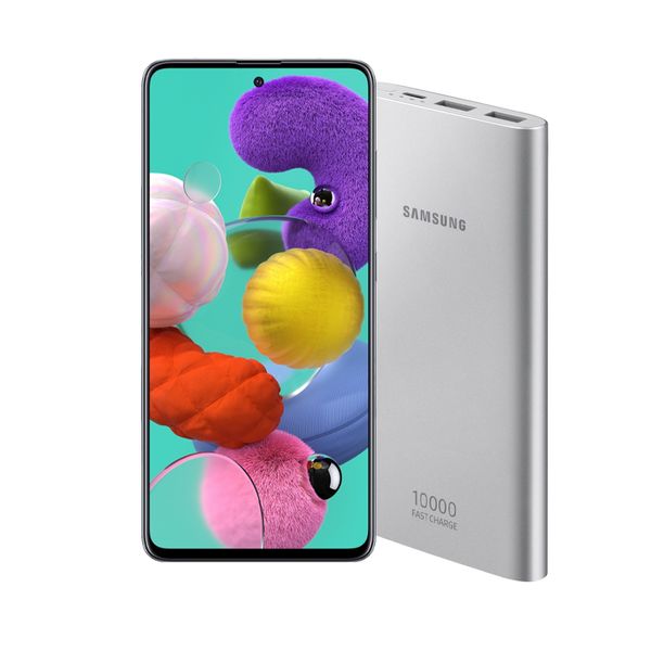 Samsung Galaxy A51 Prism Crush Black with Ultra Battery Pack Power Bank