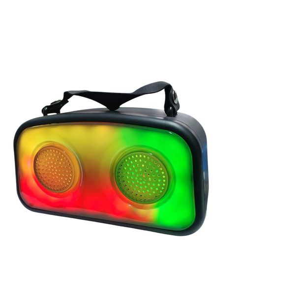 Wireless Super Bass Bt Speaker With Colorful Lamp With Rechargable Battery