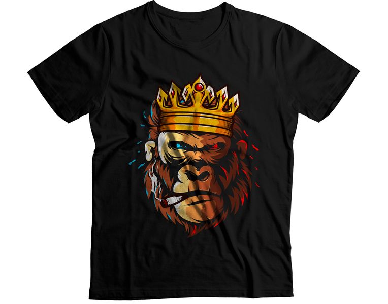 Gorilla With A Crown T-Shirt