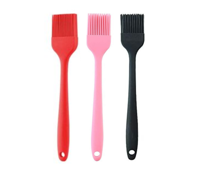 Silicone Pastry Basting Brushes 3 colour pack Cook Bake Braai