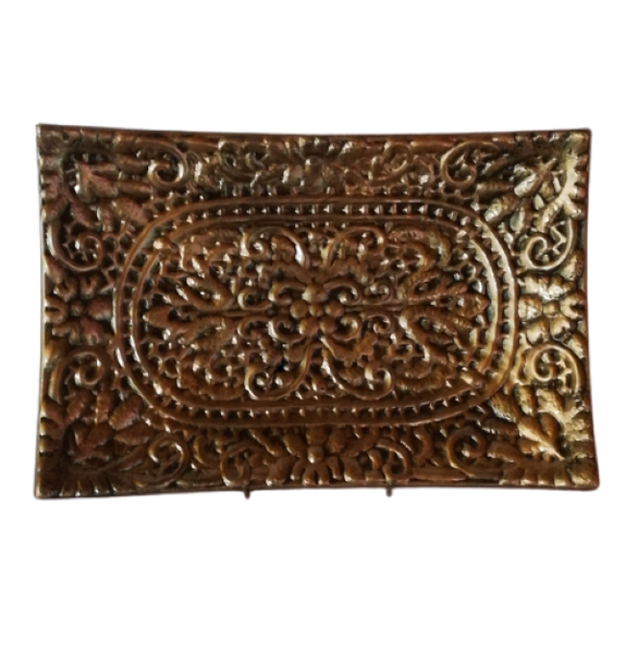 Server Ceramic 38x25x5cm Embroidery Bronze