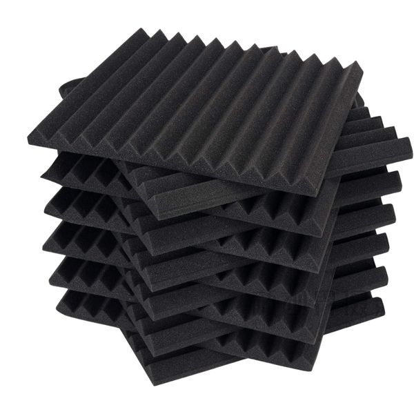 12 Pack Acoustic Foam Panels Sound Absorbing Panels Studio Foam Wedges