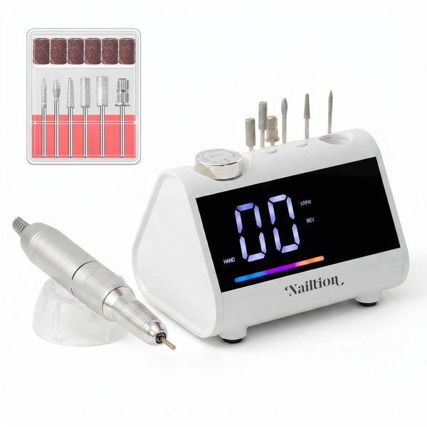 Professional Electric Nail Drill Machine 35,000 RPM with LCD Display