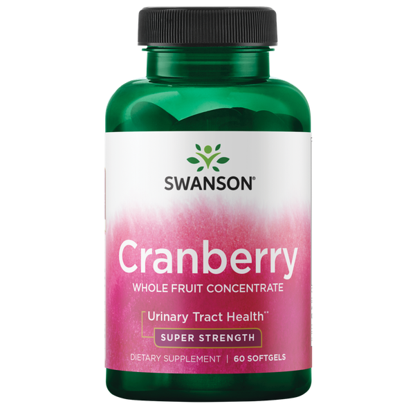 Swanson Cranberry Whole Fruit Concentrate - Super Strength 420 mg - 60 Sgels