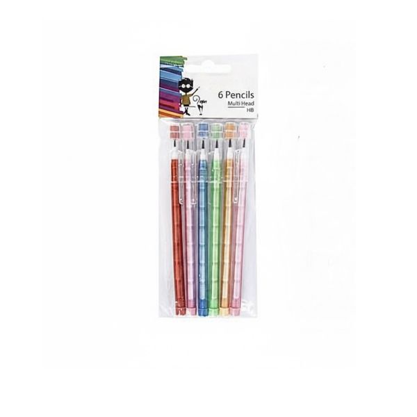 6 Versatile Multi Head Pencils