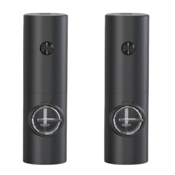 Adjustable Spice And Salt Electric Pepper Grinder - 2 Pieces