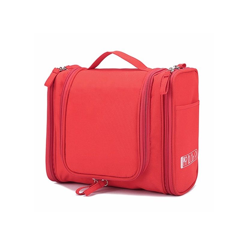 Unisex Travel Makeup Wash Toiletry Cosmetic Storage Organizer Bag – Red