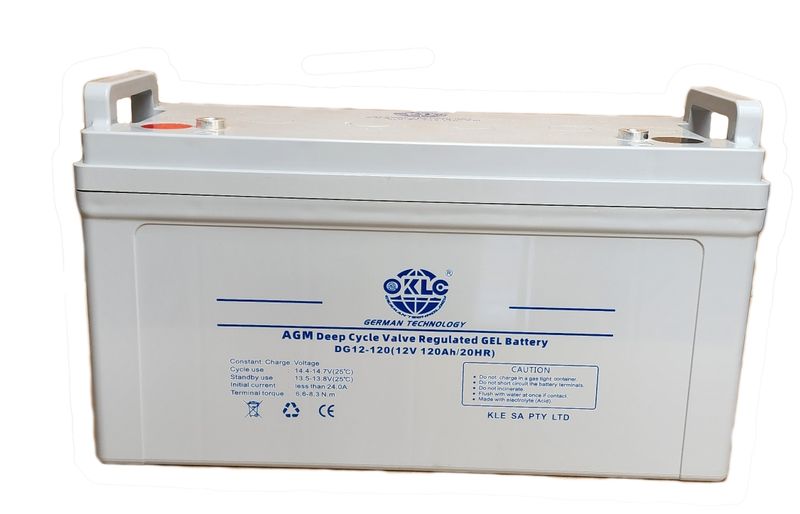 120AH 12V Deep Cycle Valve Regulated GEL Solar Battery - Rechargeable