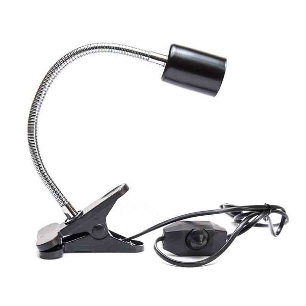 Reptile Adjustable Lamp Holder Black - Dimmable