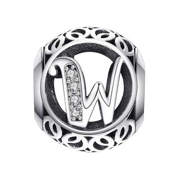 Vintage Letter W Charm