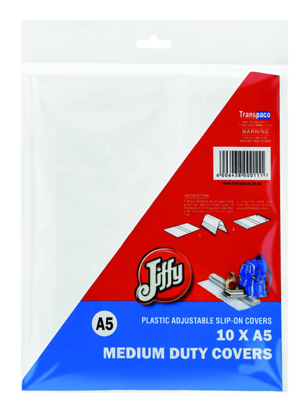 Jiffy - A5 Adjustable Slip On Cover Medium Duty (10's) x 2
