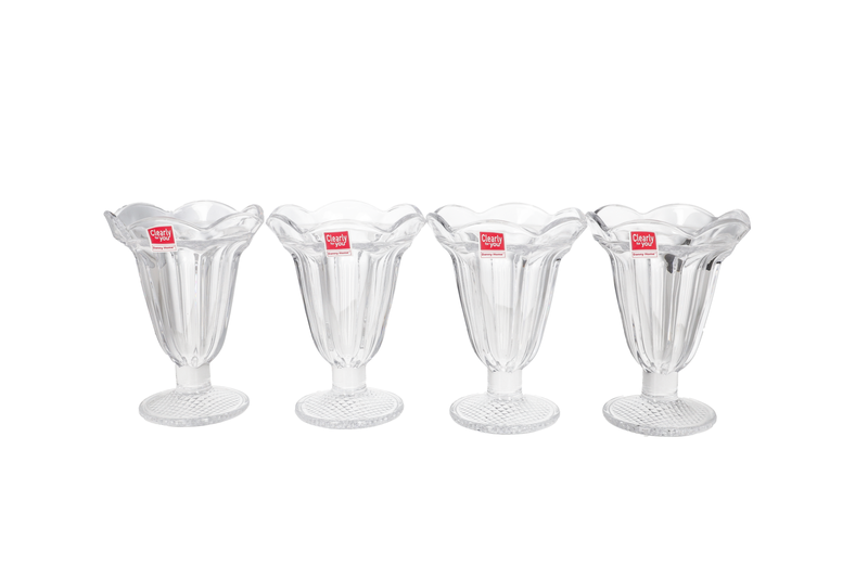 Danny Home Dessert Glass Cups 4 Pieces 230ml