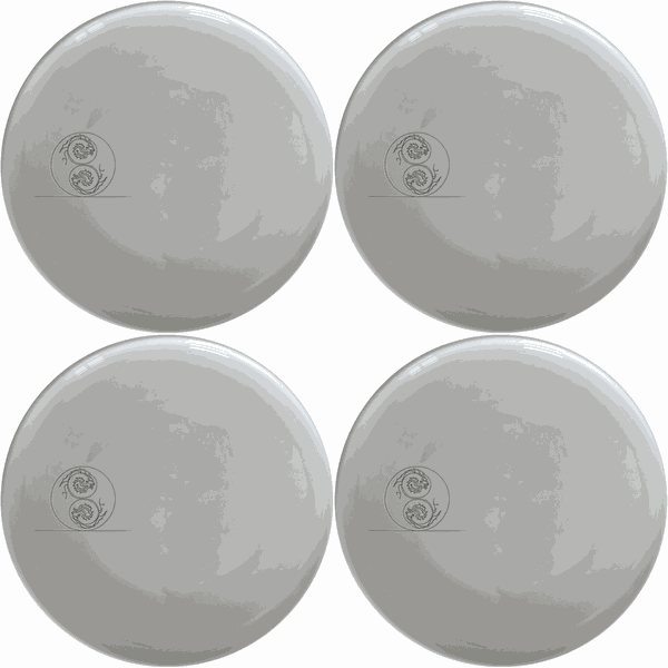 Yingyang Chinese Dragons Side Plate Set of 4 - Range 2