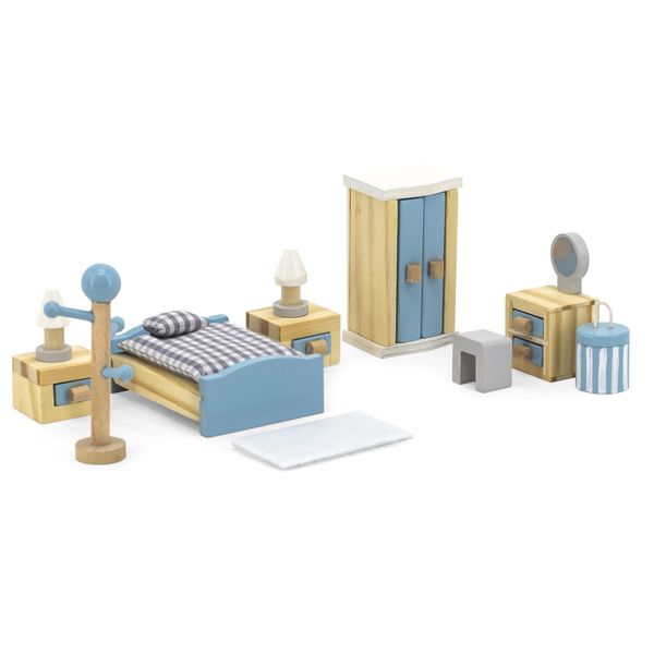 PolarB Wooden Doll House Main Bedroom Funriture