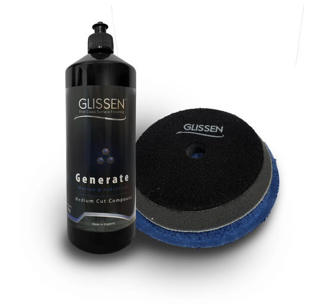 Glissen Generate Med Cut Compound 1kg - Including Nitro High Cut Wool Pad