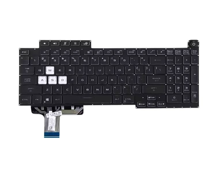 Backlit Keyboard &amp; Numpad Compatible With Asus G17 G713QM - LO PARTS