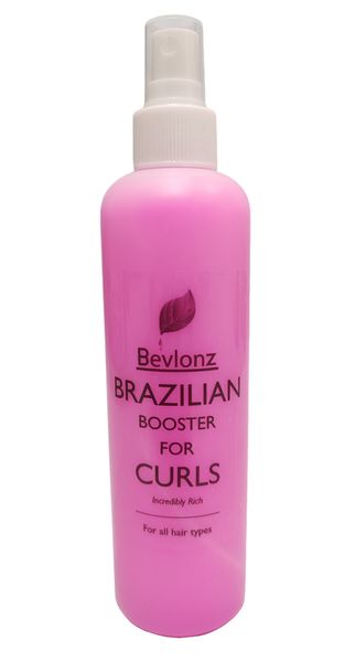 Brazilian Booster Spray for Curls 250ml - All Hair Types - Bevlonz
