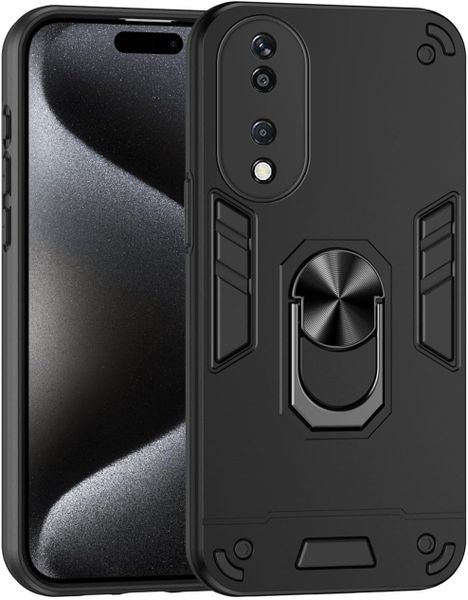 360 Ring Stand Hard Phone Case Compatible With Honor Magic 8 Lite 5G