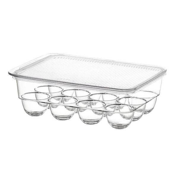 Plastic Refrigerator Egg Organizer Storage Container Tray