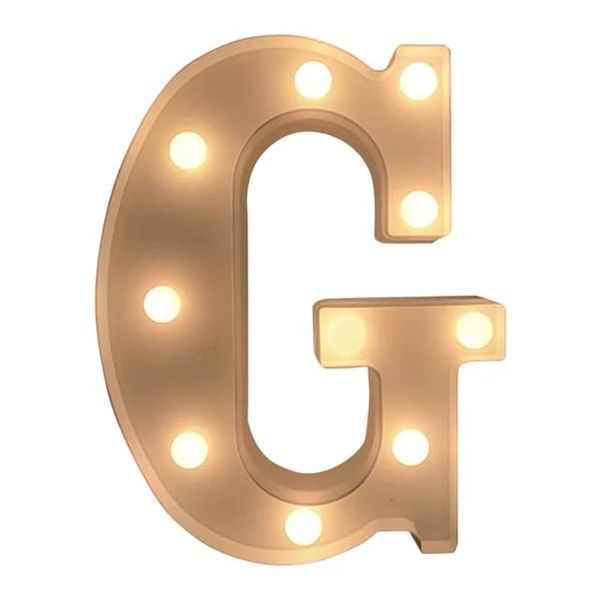 Letter G 3d Lights Spotlight Led Lamp Decor Alphabe