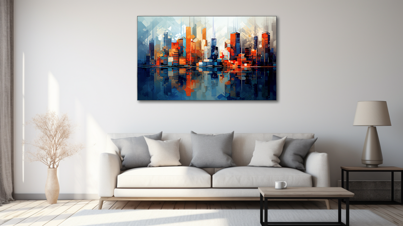 Canvas Wall Art - Cityscape Abstraction - HD0305