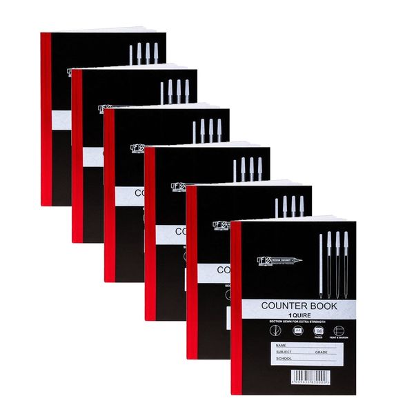 Hard Cover Counter Book 1 Quire A4 96 Page - Pack of 6