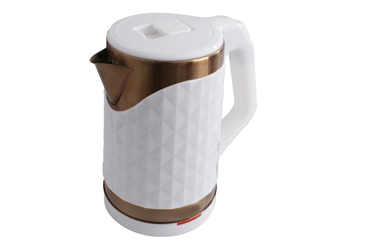 2.0 Liter Stainless Steel Bodied Electric Kettle With Rose Gold Trim 