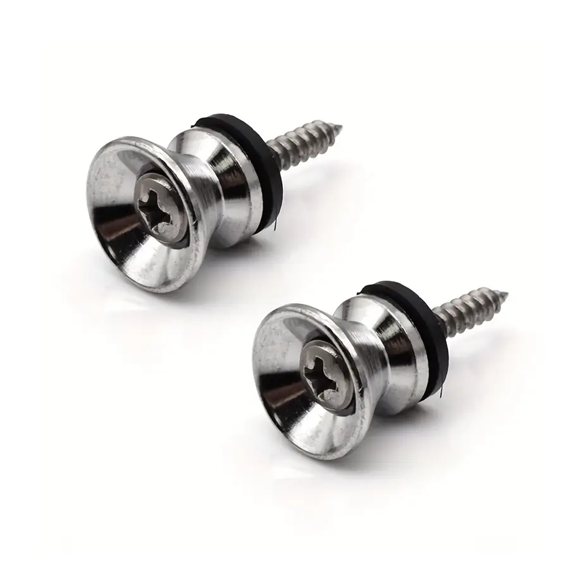 Universal Guitar Strap Button End Pin Pack of 2 with Screw and Washer