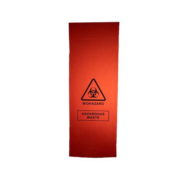 Biohazard Bag - Plastic (350mmx1000mm) Pack of 12