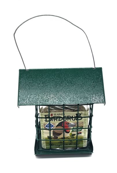 Elaine's Birding Suet Slab Feeder Bird Feeder - All-Weather Hanging Feeder