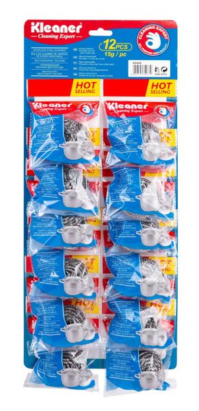 2 Packs Kleaner Stainless Steel Scourer 12 Piece