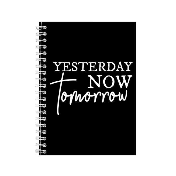Tomorrow A5 Notebook Spiral Lined Motivational Sayings Graphic Notepad 186
