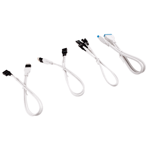 Premium Sleeved Front Panel Extension Kit 30cm - White