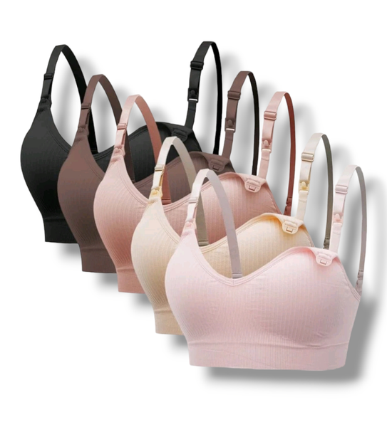 Maternity Nursing Bras Seamless - Set Of 5
