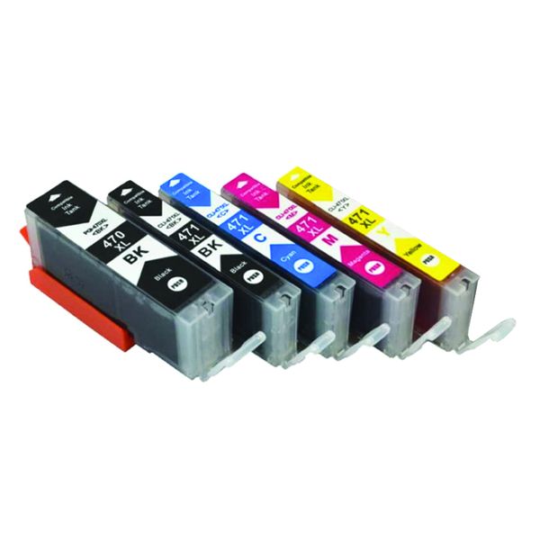 Compatible Canon PGI470 &amp; CLI471 Ink Cartridge combo set