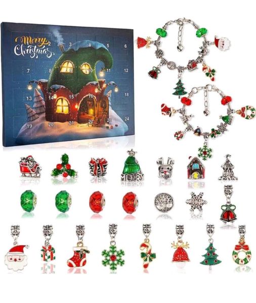 Kids Christmas Countdown Advent Calendar - Jewelry Making Kit