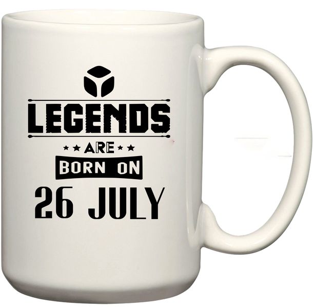 Legends Are Born on 26 July Birthday Coffee Mug