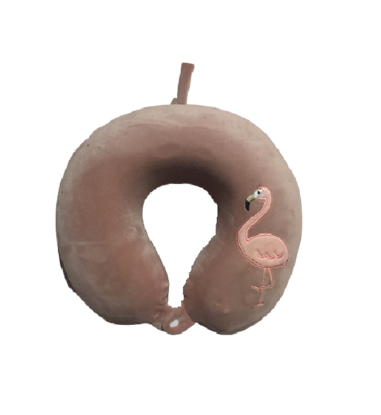 Wish Flamingo Light Pink Travel Soft Pillow