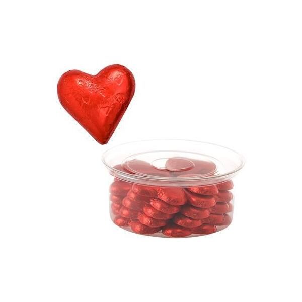 Bulk Pack x 24 Sweet Chocolate Chocolate Heart Red 23g