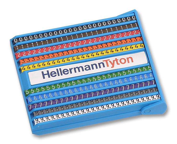 Hellermanntyton (518-06025) Wire Marker, Helagrip, Slide On Pre Printed
