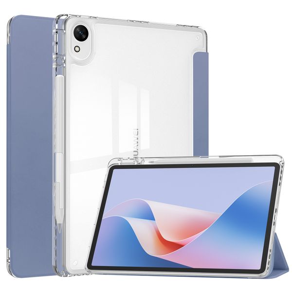 Tri-Fold Transparent Frosted Soft Case Compatible with Huawei MatePad 11.5S