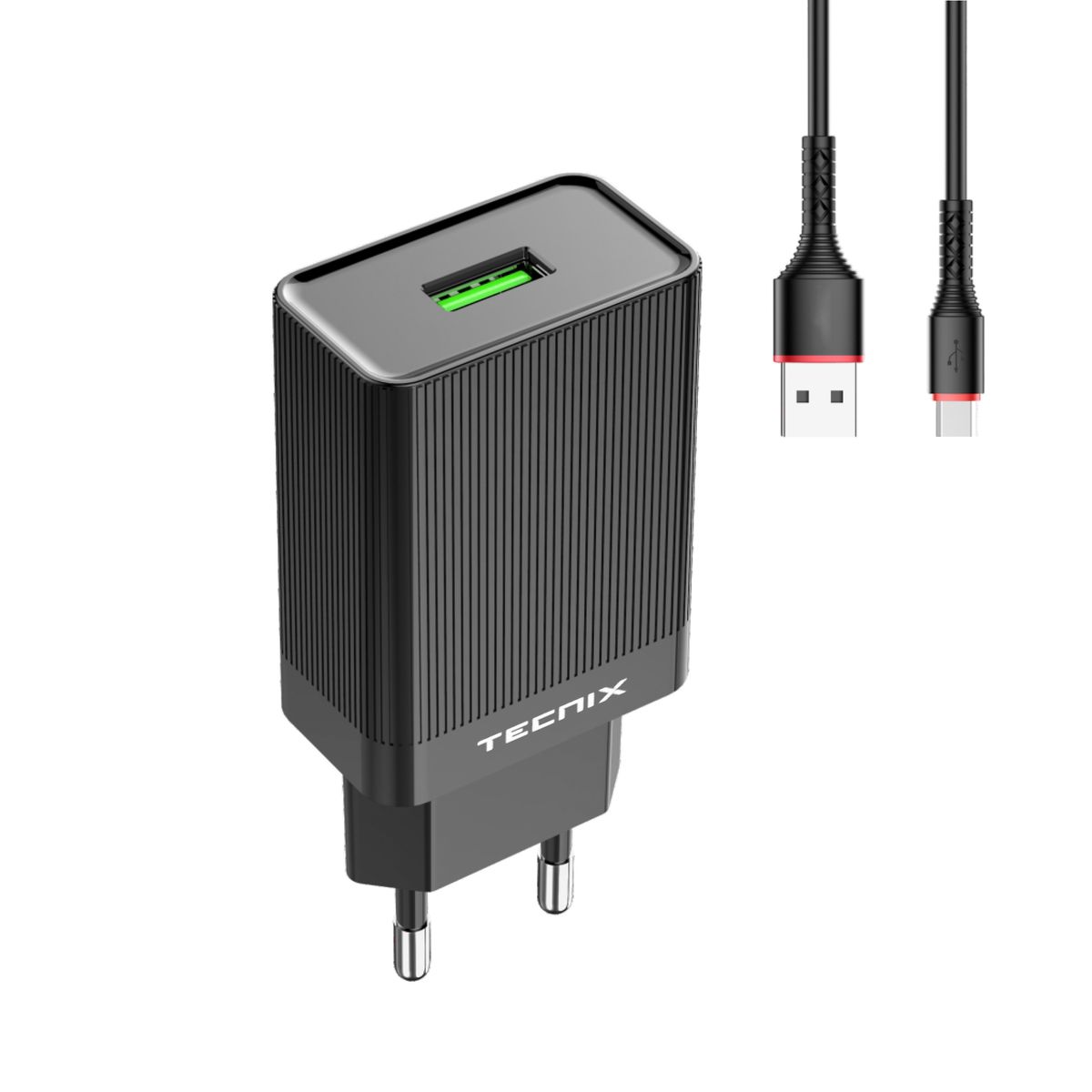 Tecnix 18W PD Fast Charger with Type-C USB Cable | Buy Online in South ...