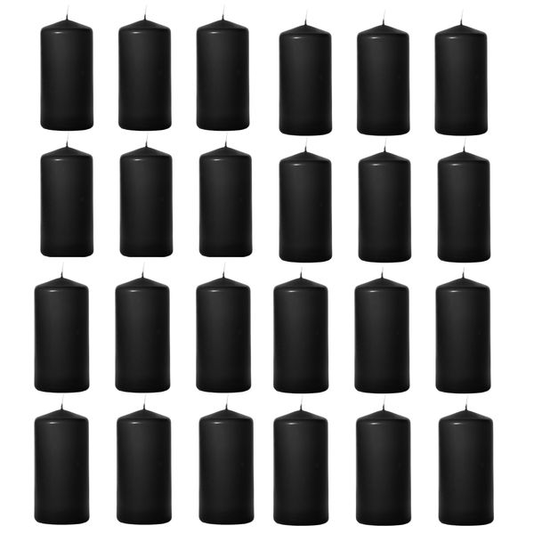 Exquisite and Long-lasting Pillar Candles - 24 Piece