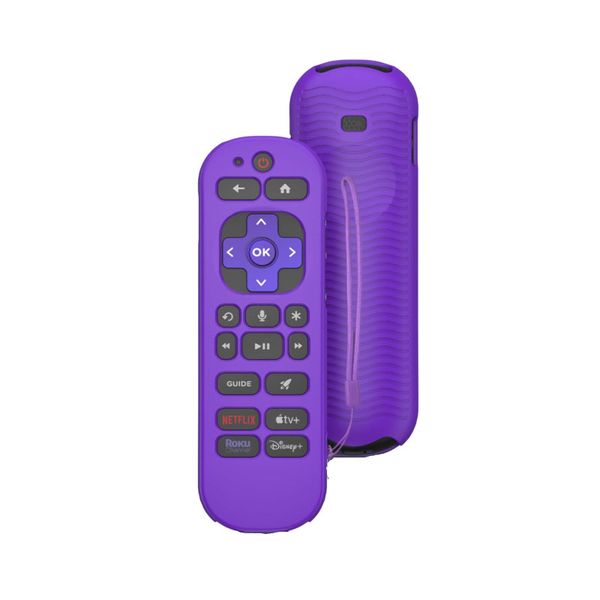 Silicone Remote Case Cover compatible with Roku Voice Remote Pro (2nd Ed.) for RCB1R