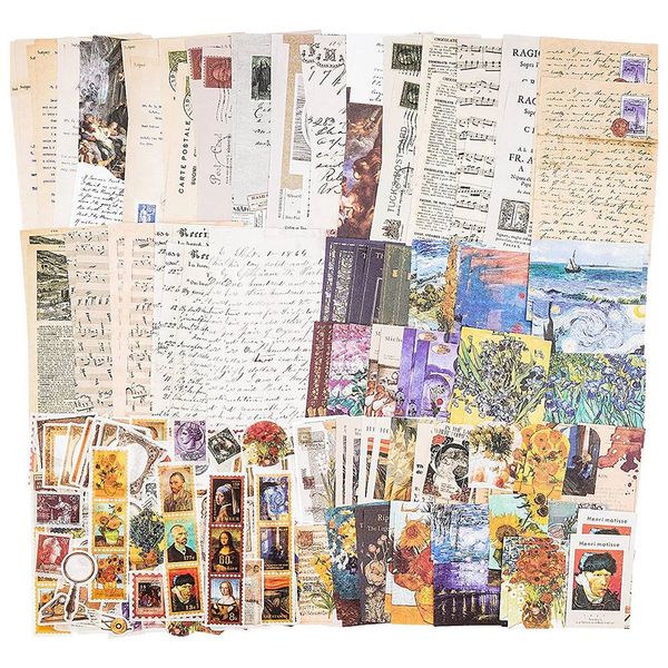 Scrapbook Supplies Pack for Journal Planners DIY Paper Stickers - 200 Piece