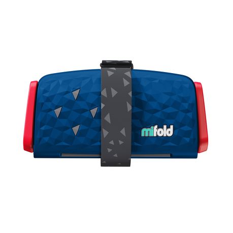 mifold Comfort Grab and Go Portable Travel Booster Seat Blue