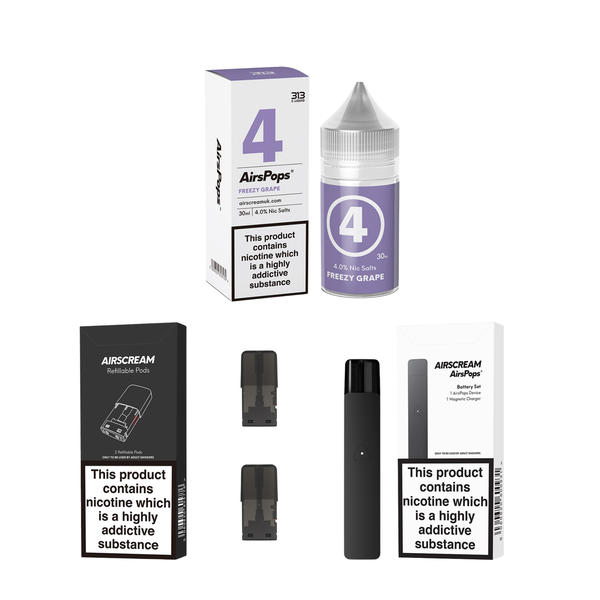 Airspops Battery Set Bundle - Freezy Grape