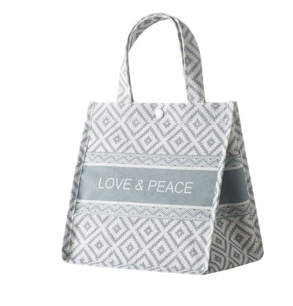 Simply Stored Canvas Fabric Shopping Bag Tote Lunch Bag