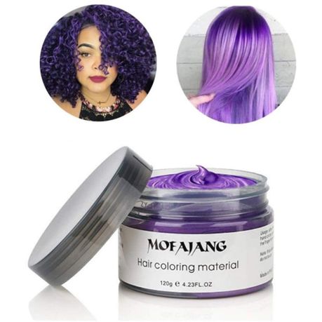 Hair Colour Wax - Granny Grey Temporary Hair Coloring Clay Pomade - 3 Tubs  | Buy Online in South Africa 